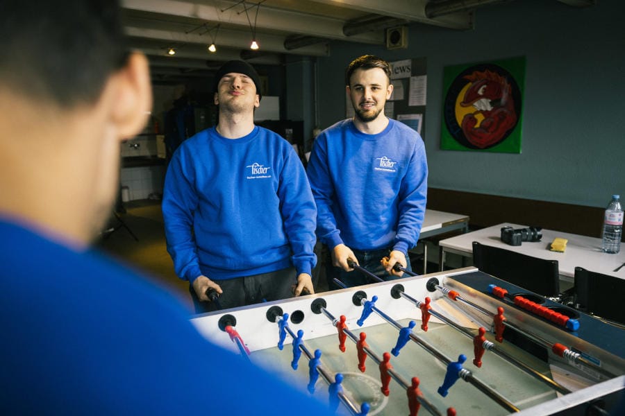Enttäuschung beim Tischfussball - Fischer Metallbau AG