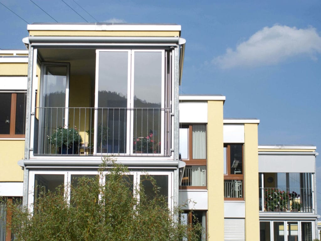 Faltschiebetüren zu Balkon 